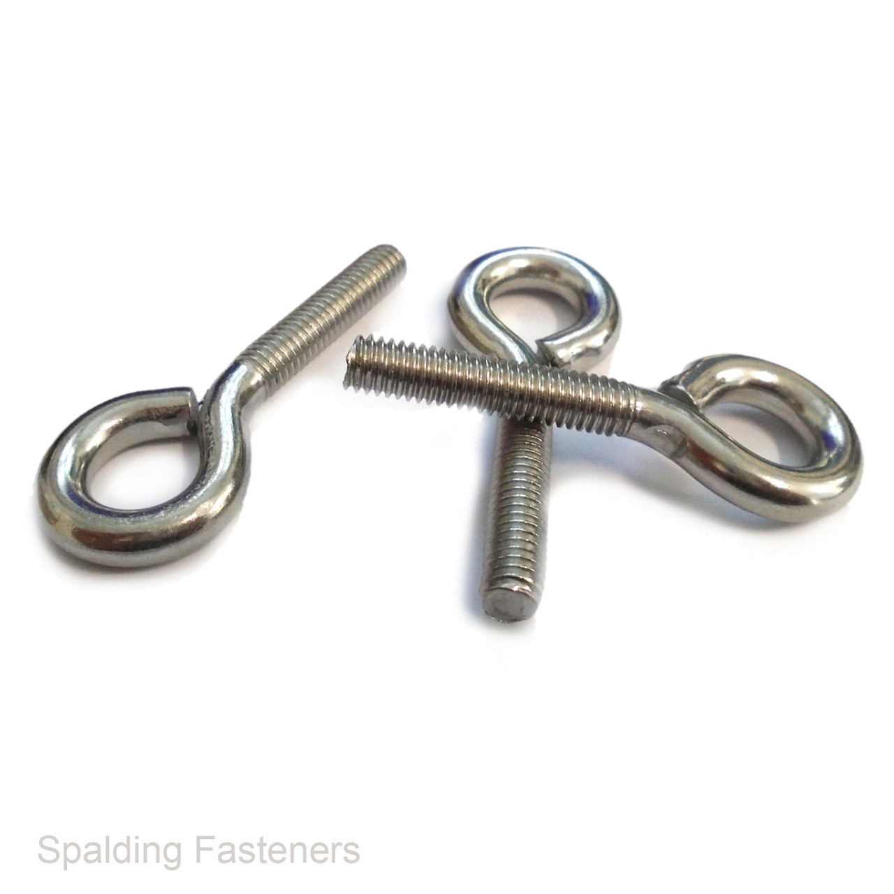 M6 Metric A2 Stainless Screw Eye Bolts - Machine Screw
