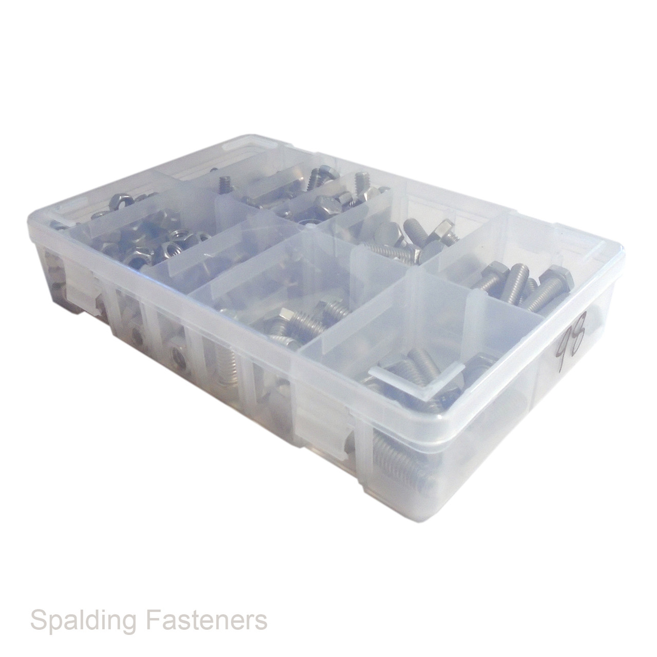 Assorted 1/4, 5/16 & 3/8 Unc A2 Stainless Steel Bolts, Set Screws & Full Nuts