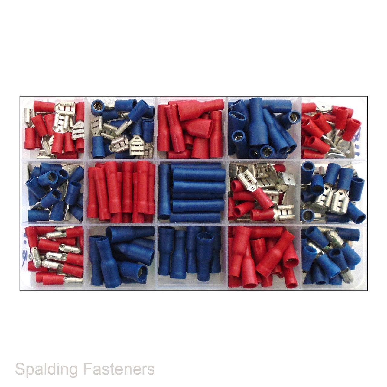 Assorted Blue & Red Electrical Terminals