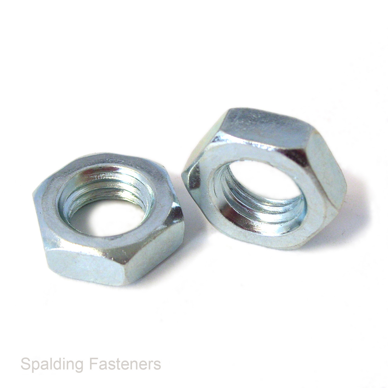 BSF Zinc Plated Steel Hex Lock / Half Nuts