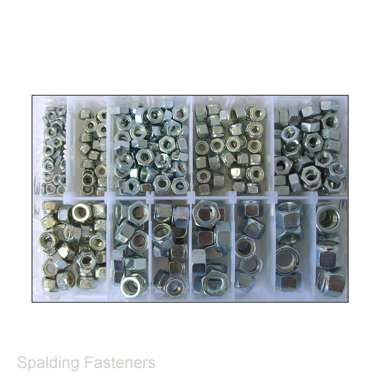 Assorted UNF H.T Zinc Full Nuts & Nyloc Nuts
