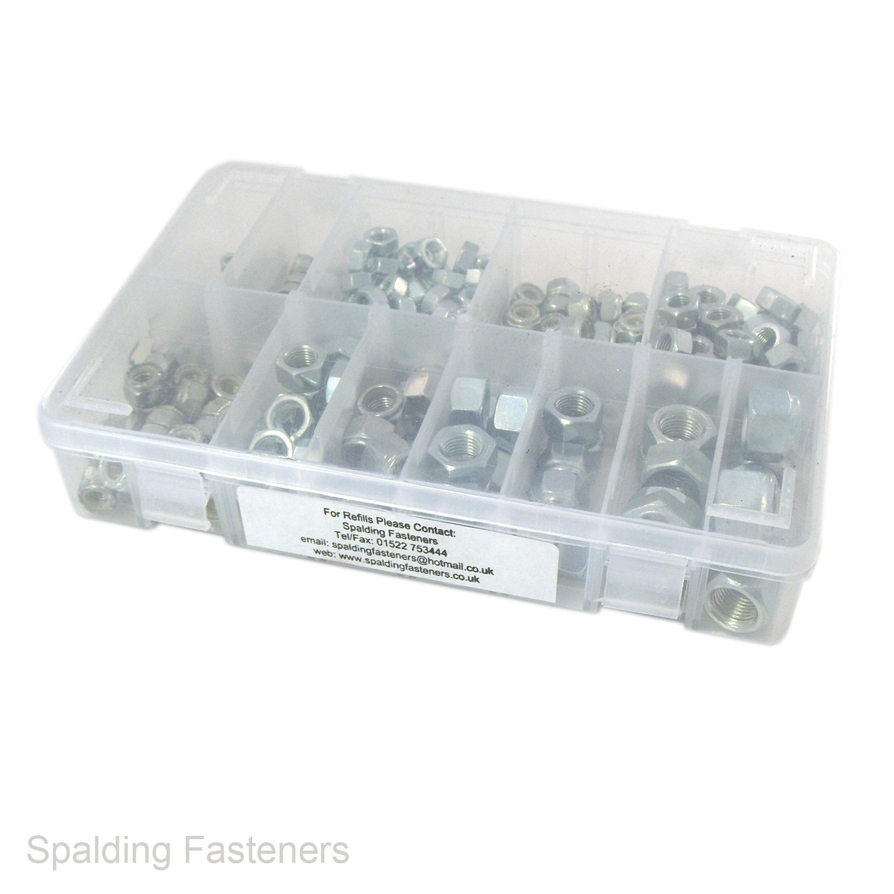 Assorted UNF H.T Zinc Full Nuts & Nyloc Nuts