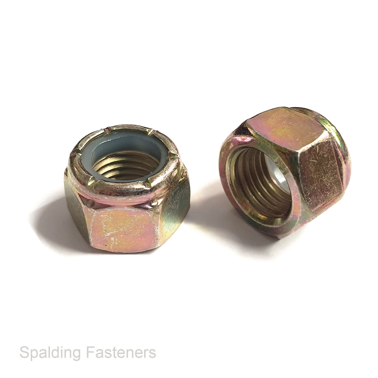 UNF GRADE 8 (10.9) HIGH TENSILE STEEL ZINC YELLOW NYLOC LOCK NUTS