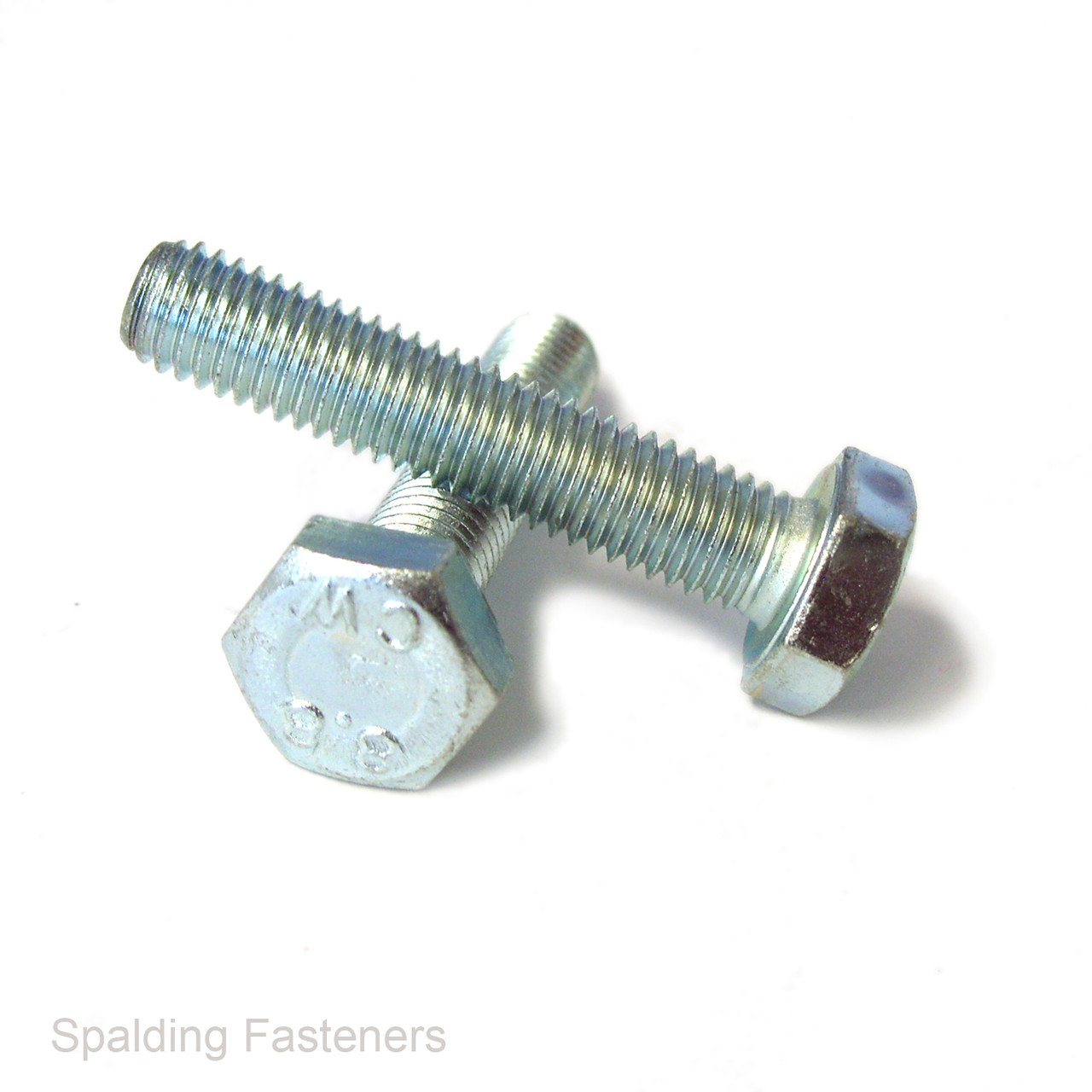 M10 ZINC PLATED STEEL 10.9 GRADE HEXAGON HEAD SET SCREWS DIN933