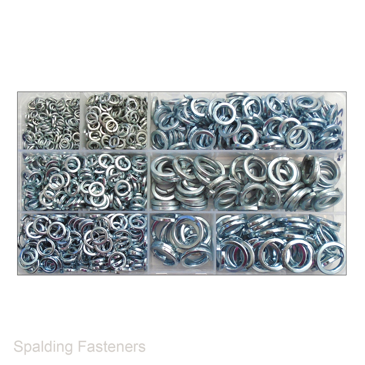 Assorted Zinc Plated Spring Washers - M3 To M12