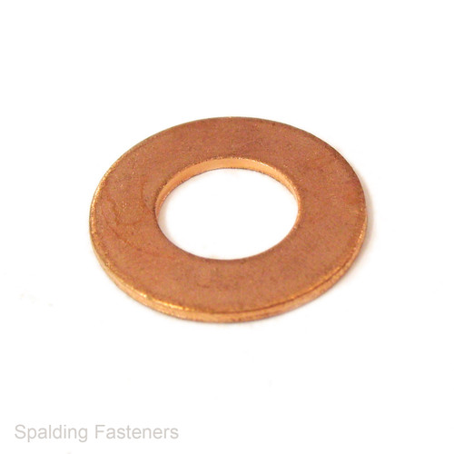 Metric / Imperial Copper Flat Washers - Sizes M5 (3/16") to M12 (1/2")