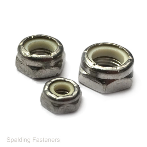 UNF A2 Grade Stainless Steel Nyloc Nuts - Thin Form