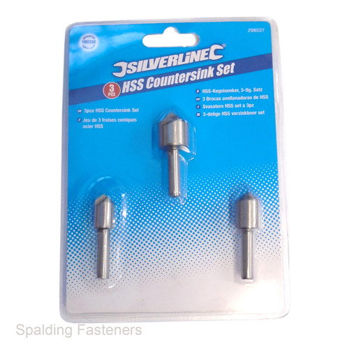 Silverline HSS Metric Countersinks (Individual or Set)