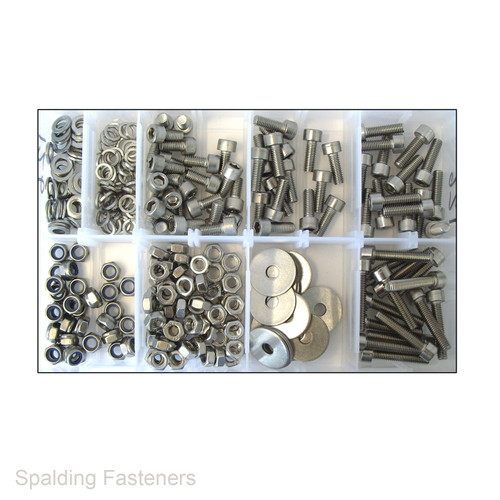 Assorted M6 Stainless Steel Socket Cap Head Machine Screws, Nuts & Washers