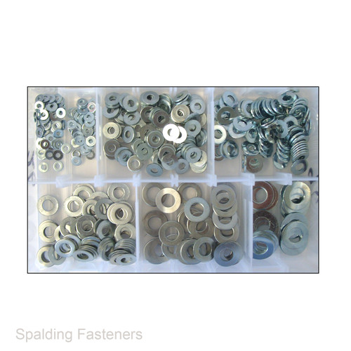 Assorted Imperial Zinc Flat Washers T3 Light