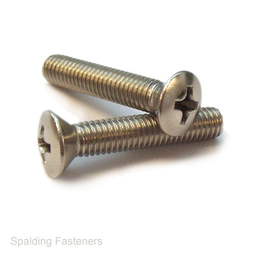 1/4" UNC A2 Grade Stainless Steel Raised Countersunk Phillips Machine Screws