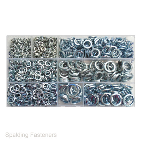 Assorted Zinc Plated Spring Washers - M3 To M12