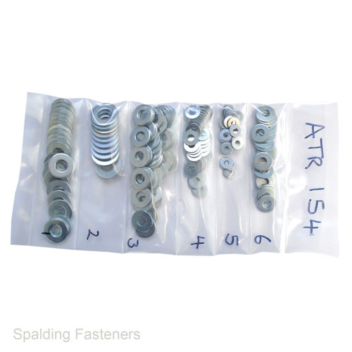 Assorted Table 4 Heavy Zinc Plated Flat Washers