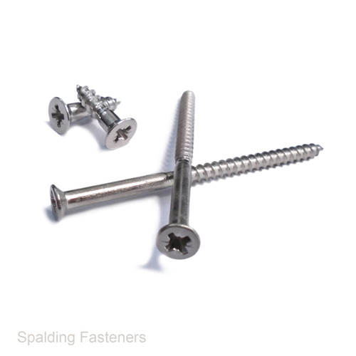 3.5MM A2 STAINLESS STEEL POZI COUNTERSUNK WOOD SCREWS POZIDRIVE