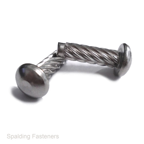 A2 Stainless Steel Round Head Hammer Drive Rivet Screw - Spalding Fasteners