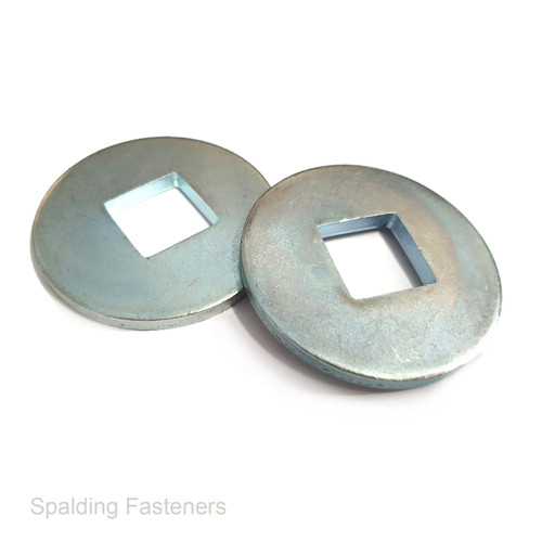 DIN440V STEEL ZINC SQUARE HOLE FLAT WASHERS