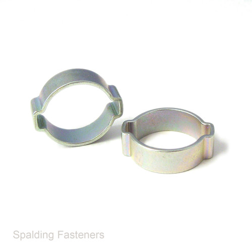 Metric Zinc Plated Steel Ear Pipe O Clips 8 - 11mm To 20 - 23mm