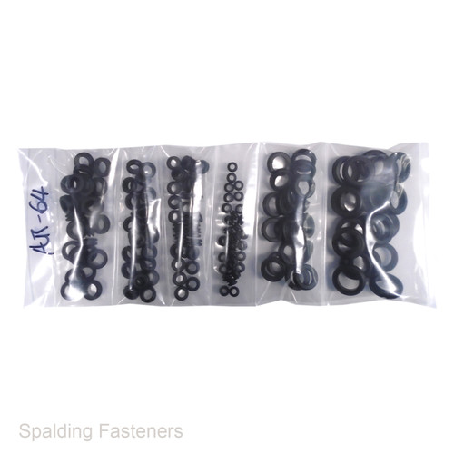 Assorted Metric Rubber Black Wiring Grommets