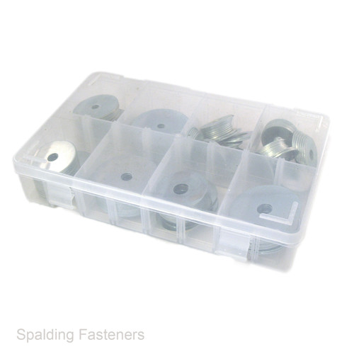 Assorted M6, M8 & M10 Metric Zinc Extra Large Penny Repair Washers