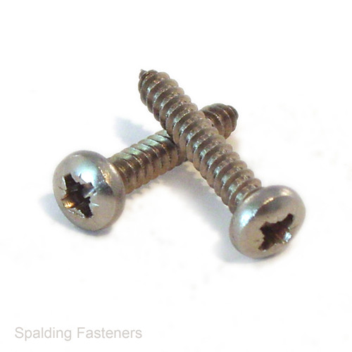 370 Assorted Stainless Steel Pan Pozi Self Tapping Screws - No.2 to No.6