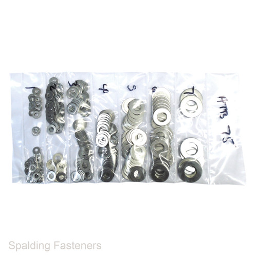 Assorted A2 Stainless Flat Imperial Washers