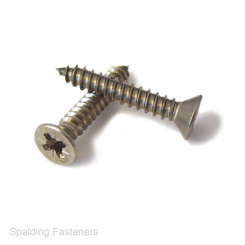 Assorted No 6, 8 & 10 A2 Stainless Steel Countersunk Pozi Self Tapping Screws