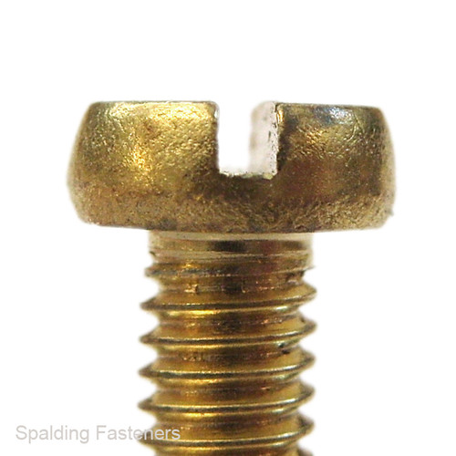 M2.5 Metric Brass Cheese Slotted Head Machine Screws
