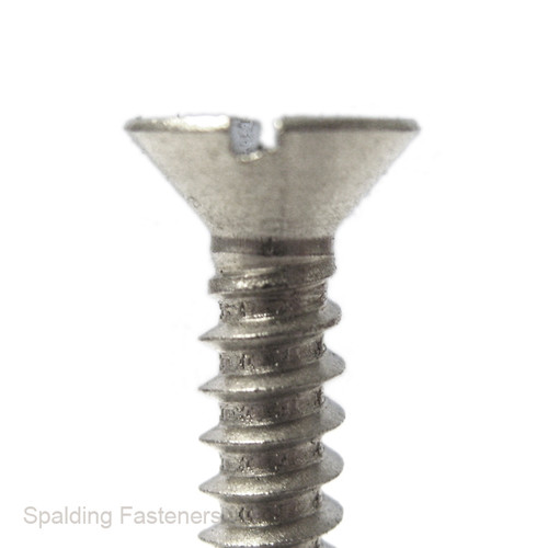 M6 Metric A2 Stainless Steel Countersunk Slotted Head Machine Screws