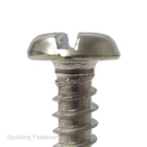 No.6 A2 Stainless Pan Slotted Self Tapping Screws DIN 7971
