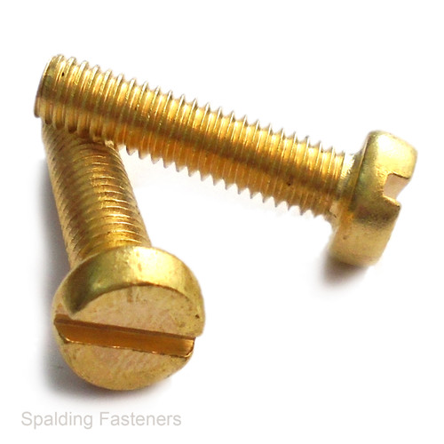 M5 Metric Brass Cheese Slotted Head Machine Screws