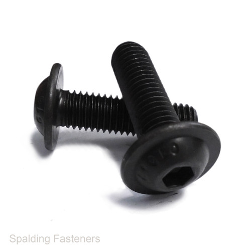 M5 Metric 10.9 Grade Self Colour Socket Button Flange Machine Screws