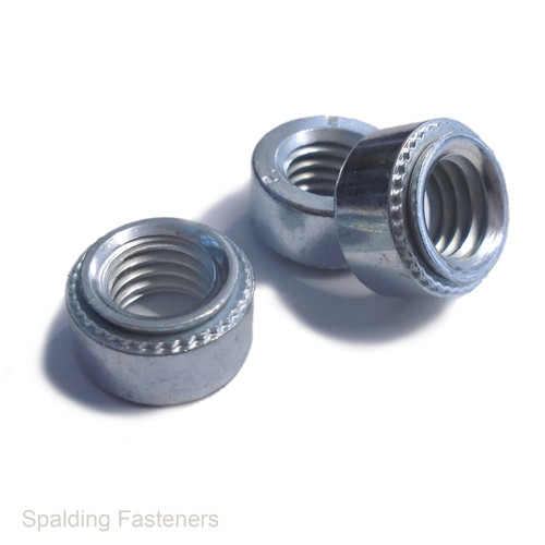 SELF CLINCHING ROUND THREADED INSERT SHEET METAL PRESS NUTS METRIC ZINC M3 - M8