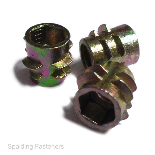 Thermoplastic Inserts screws for plastic / wood Type E Reduced head Zinc plated 