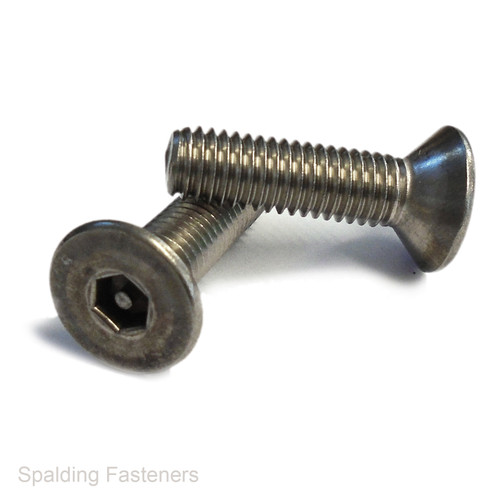 M4 Metric A2 Stainless Steel Countersunk Hex Pin Machine Screws