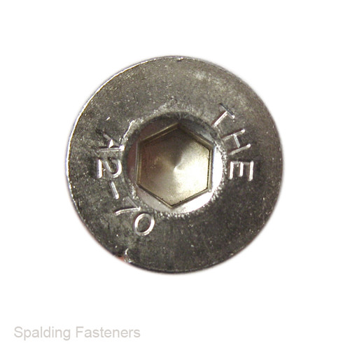 M2.5 (2.5mm) 0.7mm Metric A2 Stainless Steel Countersunk Socket Head Set Screws