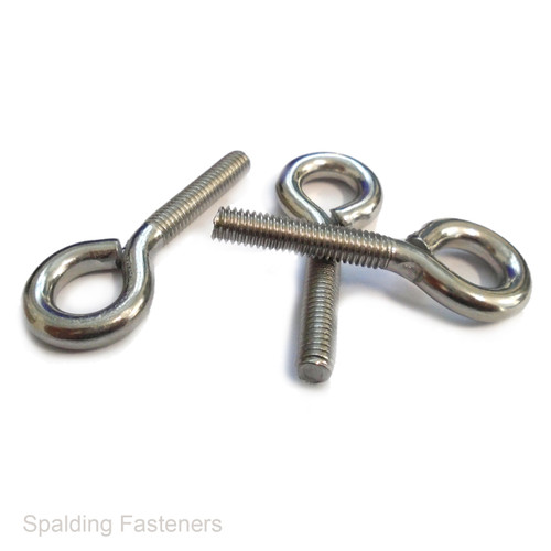 M6 Metric A2 Stainless Screw Eye Bolts - Machine Screw