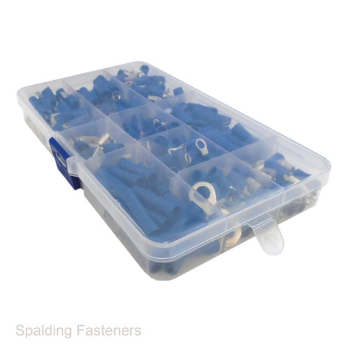 Assorted Blue Electrical Terminals 3.2mm To 6.4mm