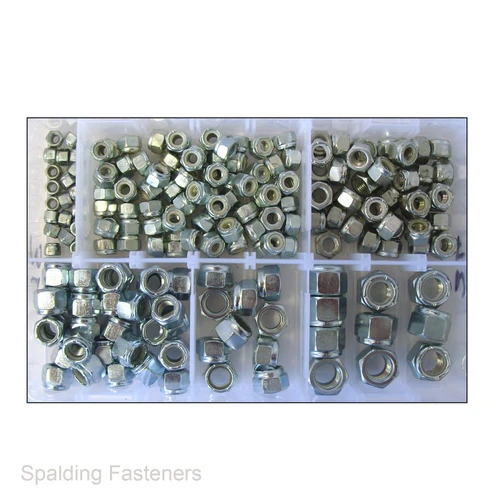 180 UNF Grade 5 Zinc Nyloc Locking Nut Assortment
