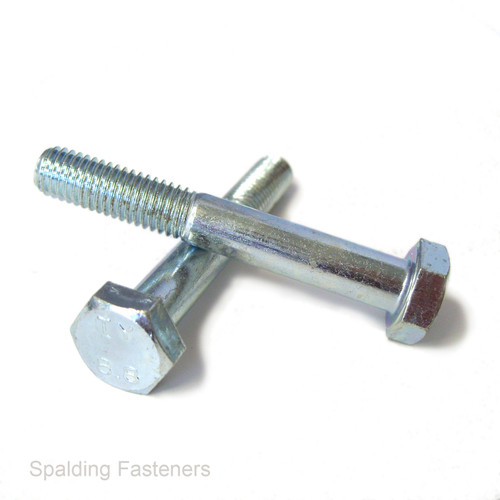 M8 ZINC PLATED STEEL 10.9 GRADE HEXAGON HEAD BOLTS DIN931