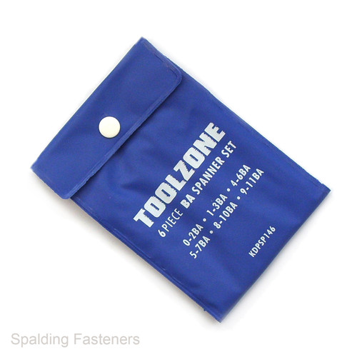 Toolzone 6 Piece BA Open Ended Midget Spanner Set