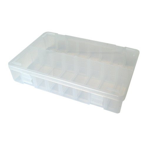 Small Clear Plastic Storage Box with Dividers