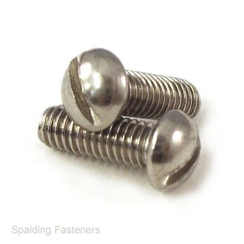 6BA A2 Stainless Round Slotted Screws BS 57