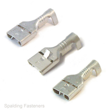 6.3mm Female Spade Uninsulated Crimp Terminals