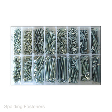 Assorted Metric Zinc Plated Pan Pozi & Countersunk Pozi Machine Screws ...