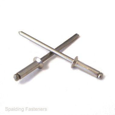 4.8mm Metric A2 Stainless Steel Countersunk Pop Blind Rivets - Spalding ...