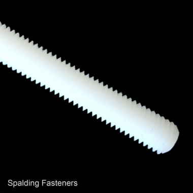 Metric Nylon Plastic 1 Metre Length Threaded Bar - Spalding Fasteners