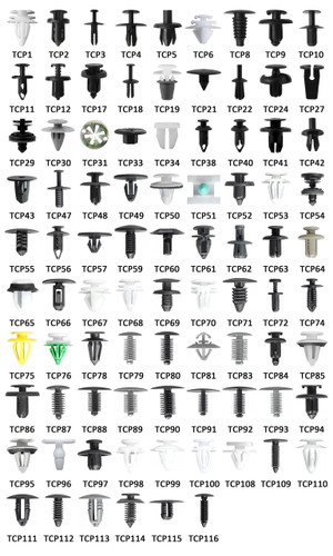 Plastic Push In Car Trim Clip Fixing Rivets - Spalding Fasteners