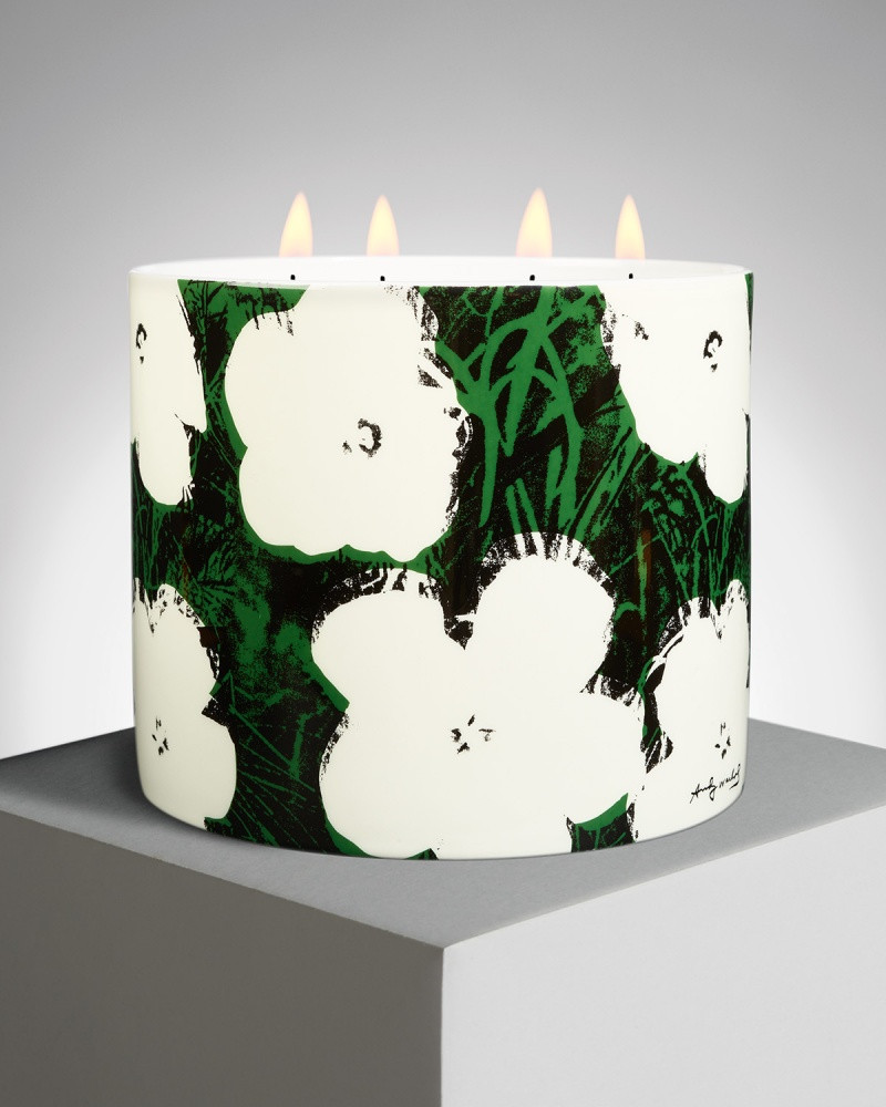Giant Warhol Flowers Candle