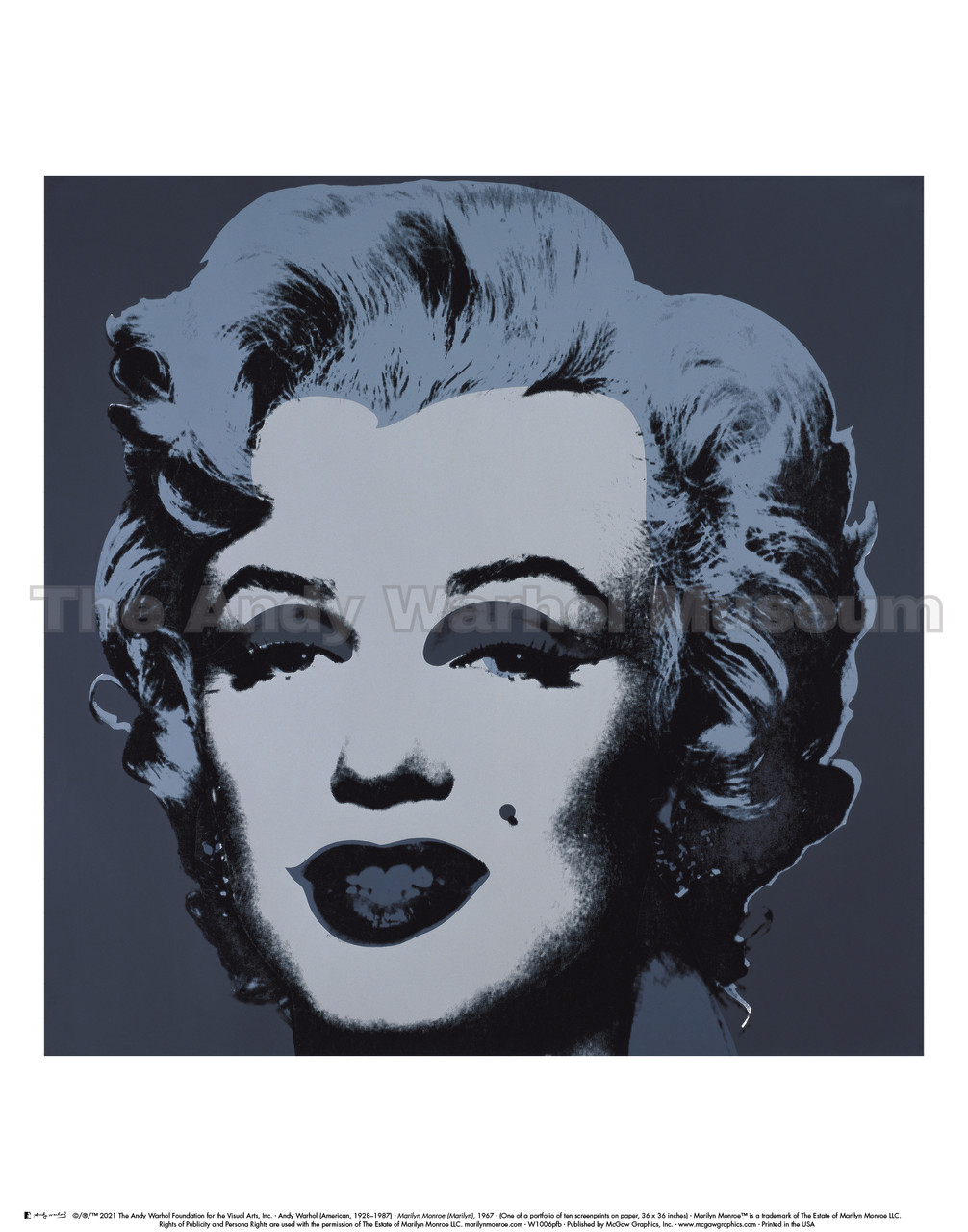Warhol Black Marilyn Poster