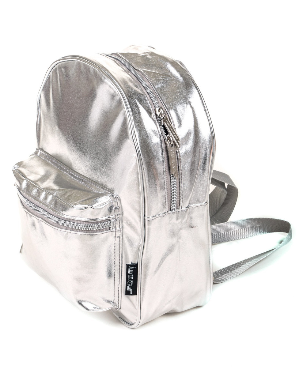 Silver Mini Backpack